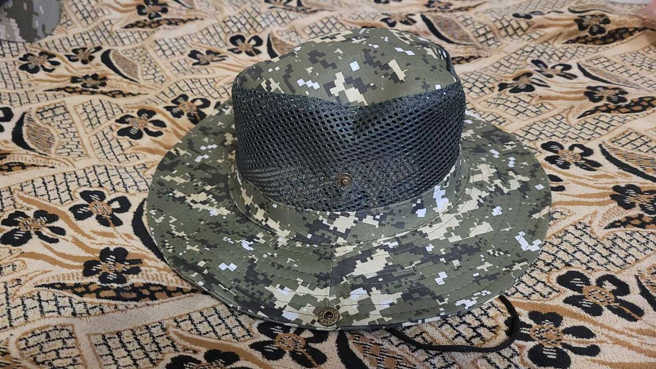 

Удобная камуфляжная военная мужская шляпа-панама афганка оливковый