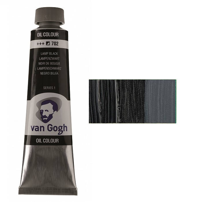 

Краска масляная Van Gogh (702) Сажа газовая, 40 мл, Royal Talens