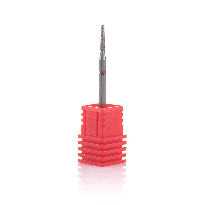 

Фреза алмазная Nail Drill для кутикулы "Почка закругленная" - 263 018R диаметр 1,8 мм (красная насечка)