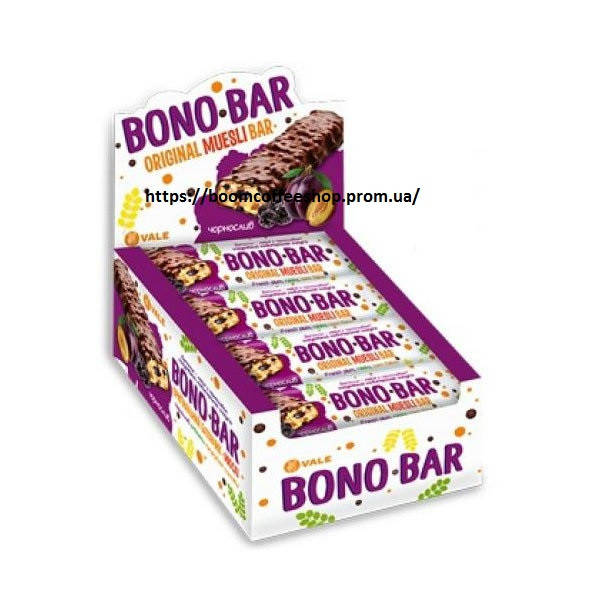 

Батончик Bono Bar Original Muesli с черносливом в глазури