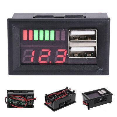 

Индикатор заряда аккумулятора + вольтметр 12В + 2xUSB автомобильный