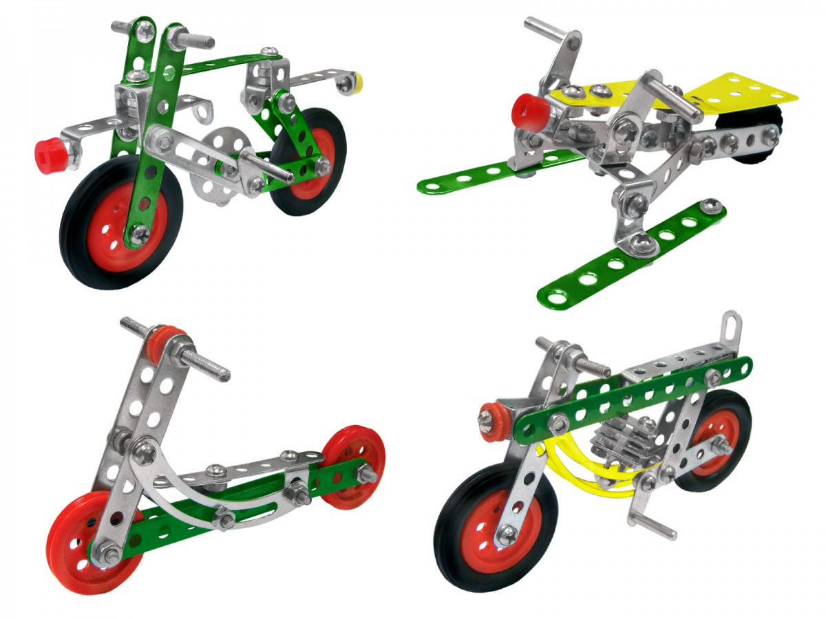 

Конструктор металлический (мотоцикл, велосипед, самокат), Технок