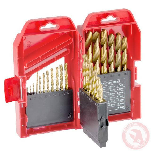 

Набор сверл по металлу HSS (Ø1-13мм) 25 шт INTERTOOL (SD-0025)