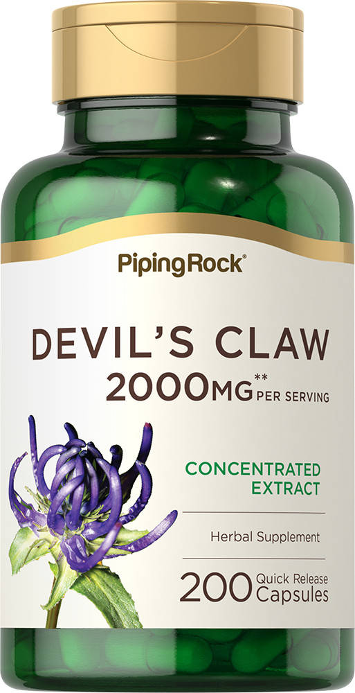 

Гарпагофитум (коготь дьявола) Piping Rock Devils Claw 2,000 мг 200 капс.