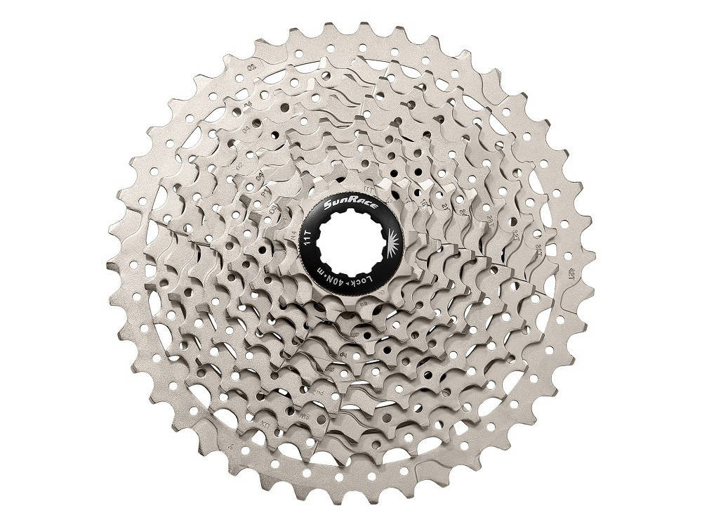 

Кассета инд. 10-k 11-42T SUN RACE MTB MS2 алюминиевый паук, Metallic Silver