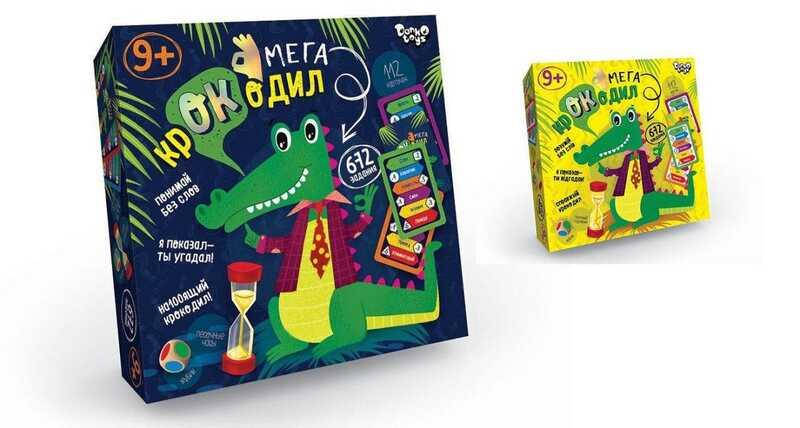 

Настольная игра викторина "Мега-крокодил" CROC-03-01U ДАНКО ТОЙС