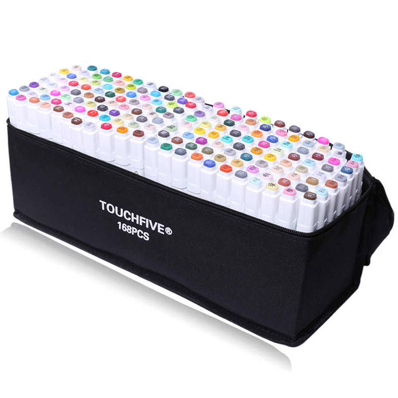 

Набор маркеров двусторонних TouchFive набор 168 цветов (TOUCH168-CH)