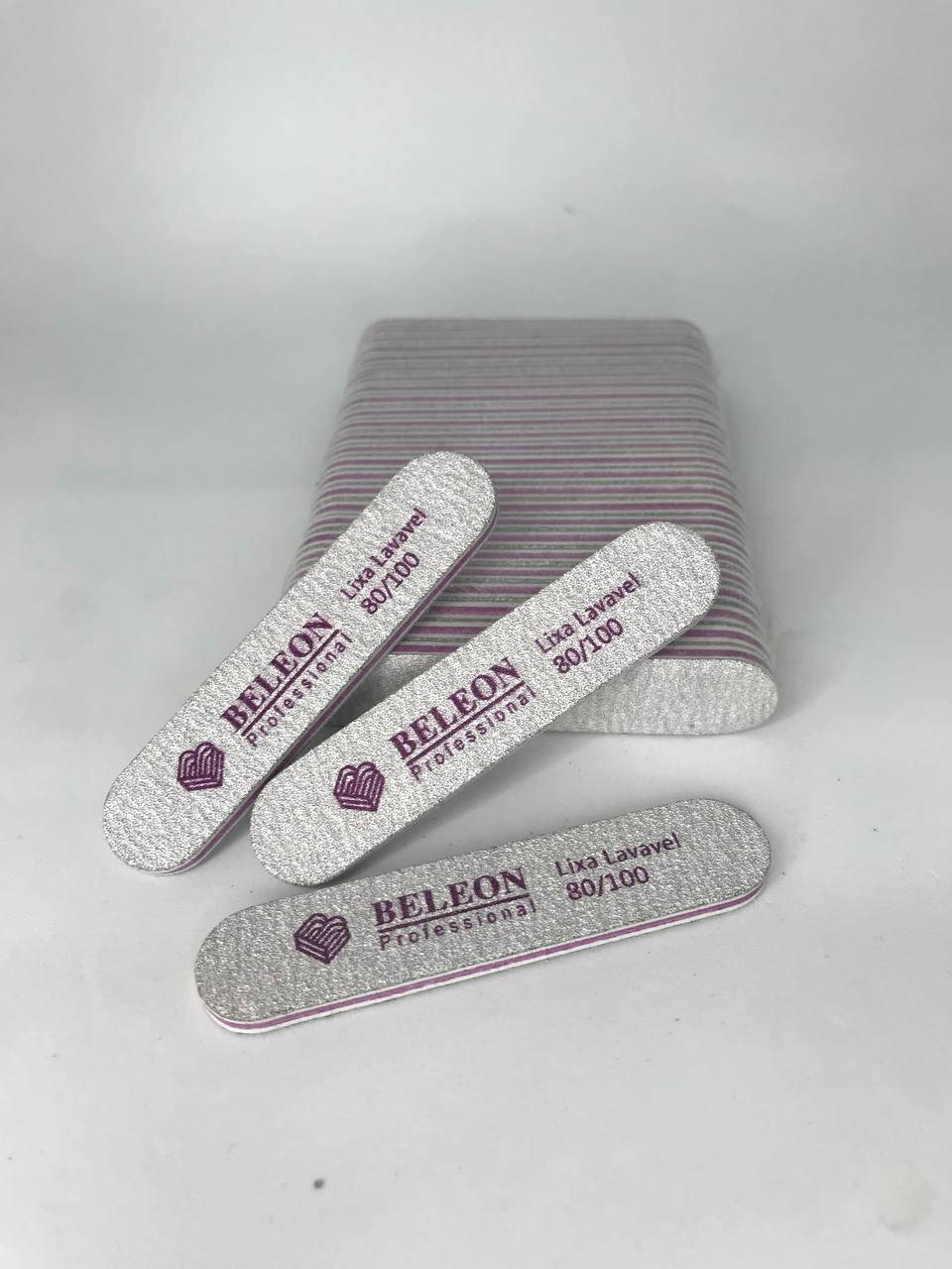 

Пилка для ногтей mini BELEON 80/100, 25шт/уп.