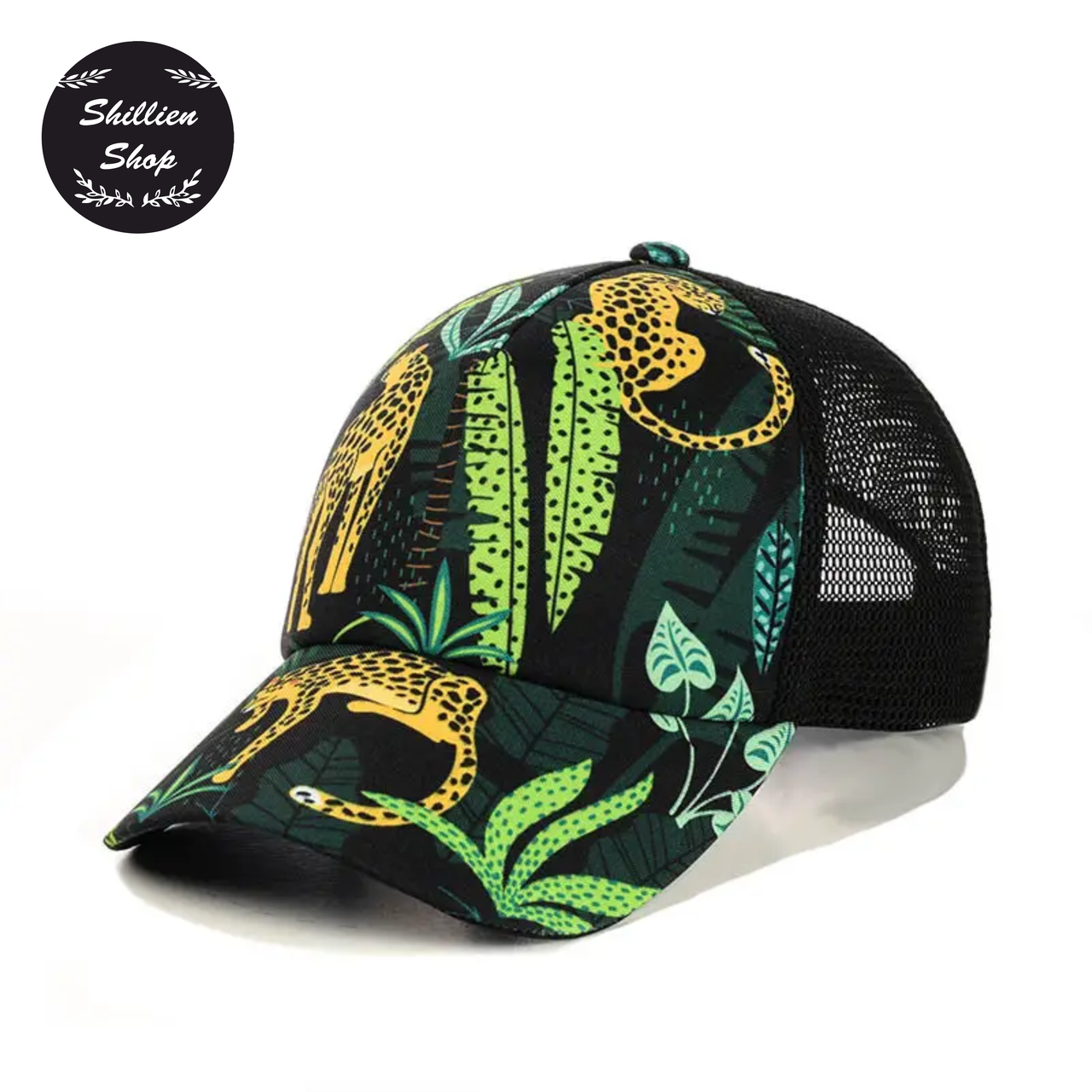 

● Летняя кепка бейсболка с сеткой - Джунгли ●, Зелёный