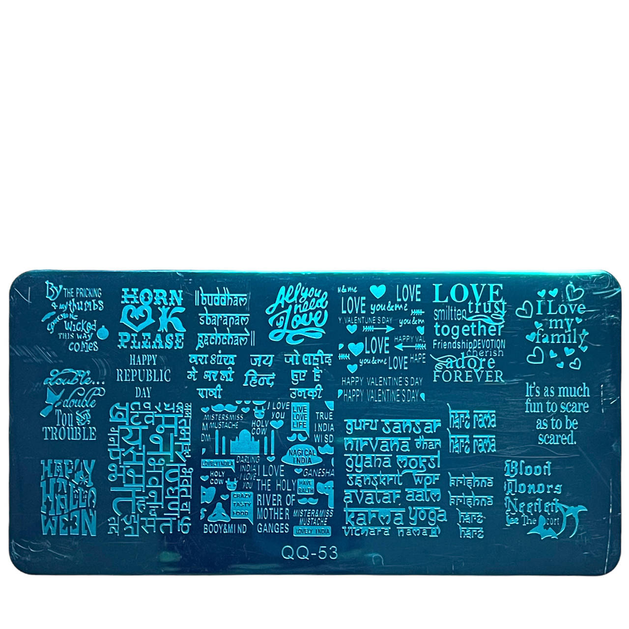 

Диск для стемпинга металлический, маленький (12 см * 6 см) QQ-53 (41), Разные цвета