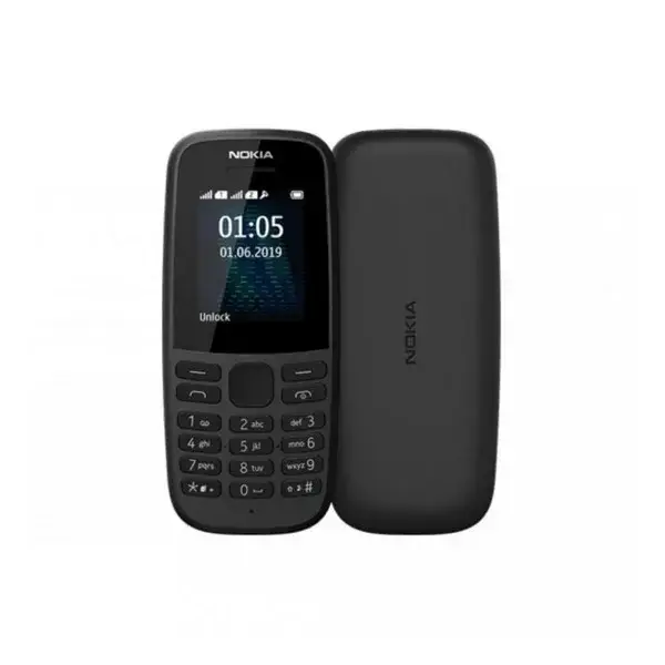 

Кнопочный телефон Nokia 105 Black Single Sim, Черный
