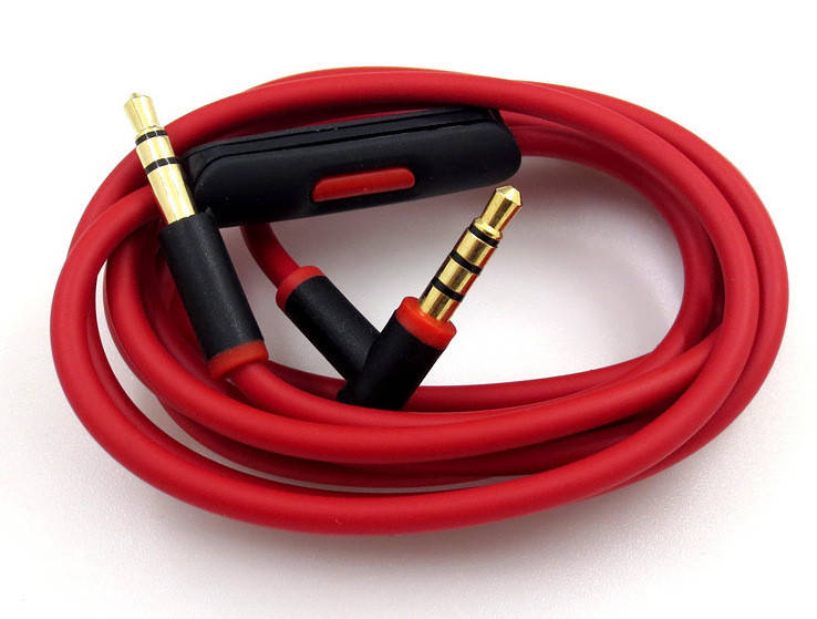 

Провод для наушников Monster Beats by Dr. Dre Solo Studio Mixr Talk Control Red