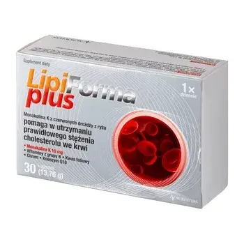 

LipiForma Plus - добавка для поддержки уровня холестерина в крови, 30 шт