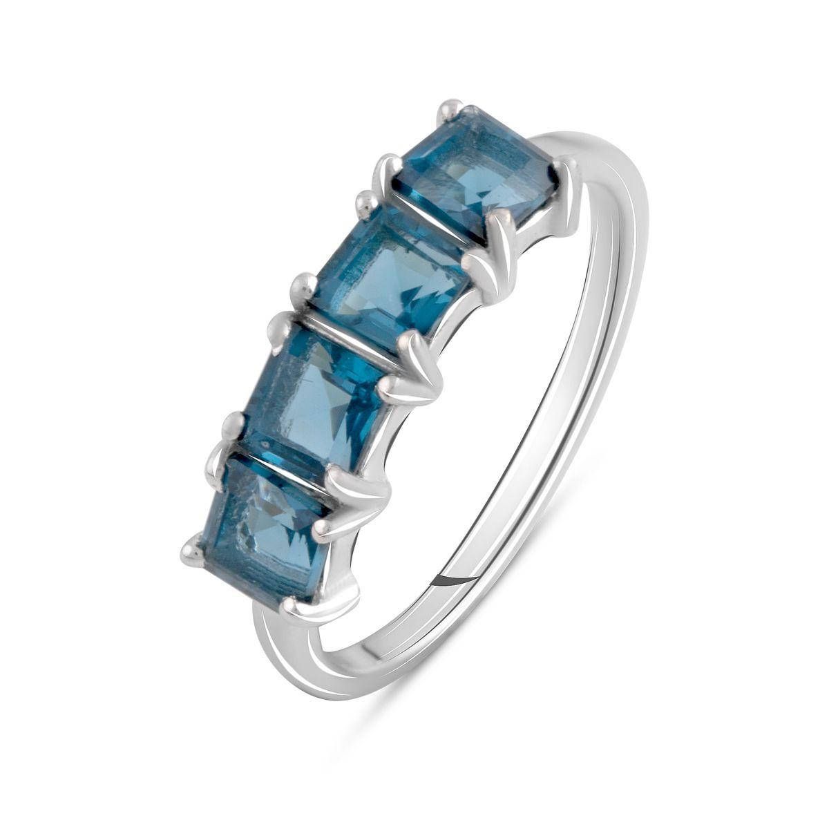 

Серебряное кольцо с натуральным лондон топазом