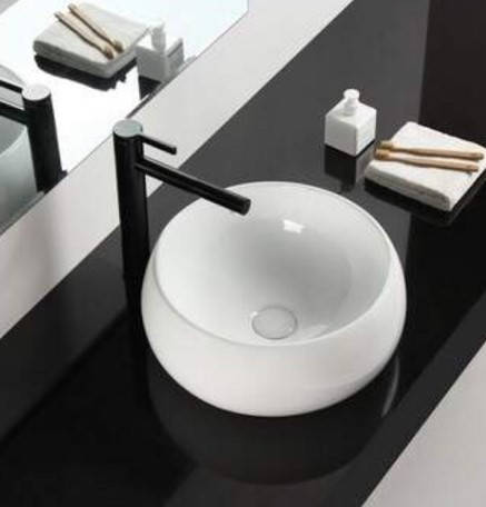 

Золотая раковина Rea Emilia 40x40 white, Белый