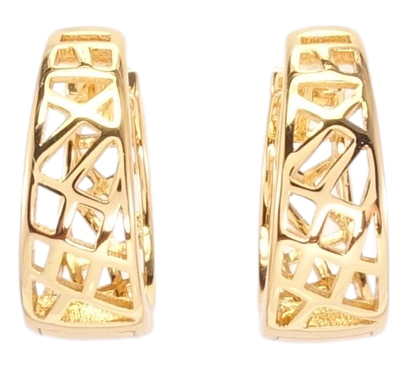 

Серьги Xuping Позолота 18K колечки "Фигурные вырезы"