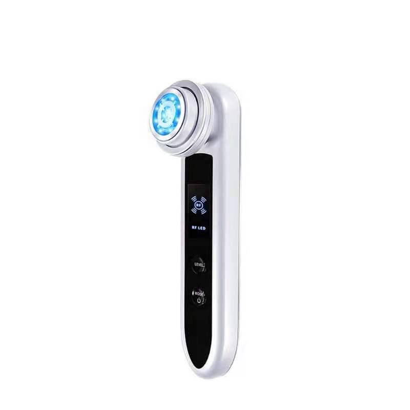 

Микротоковый Массажер Для Лица с Функцией RF + EMS + LED Терапия и Охлаждение Белый
