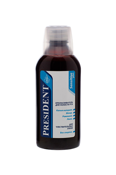 

PRESIDENT Clinical Sensitive Plus ополаскиватель 250мл