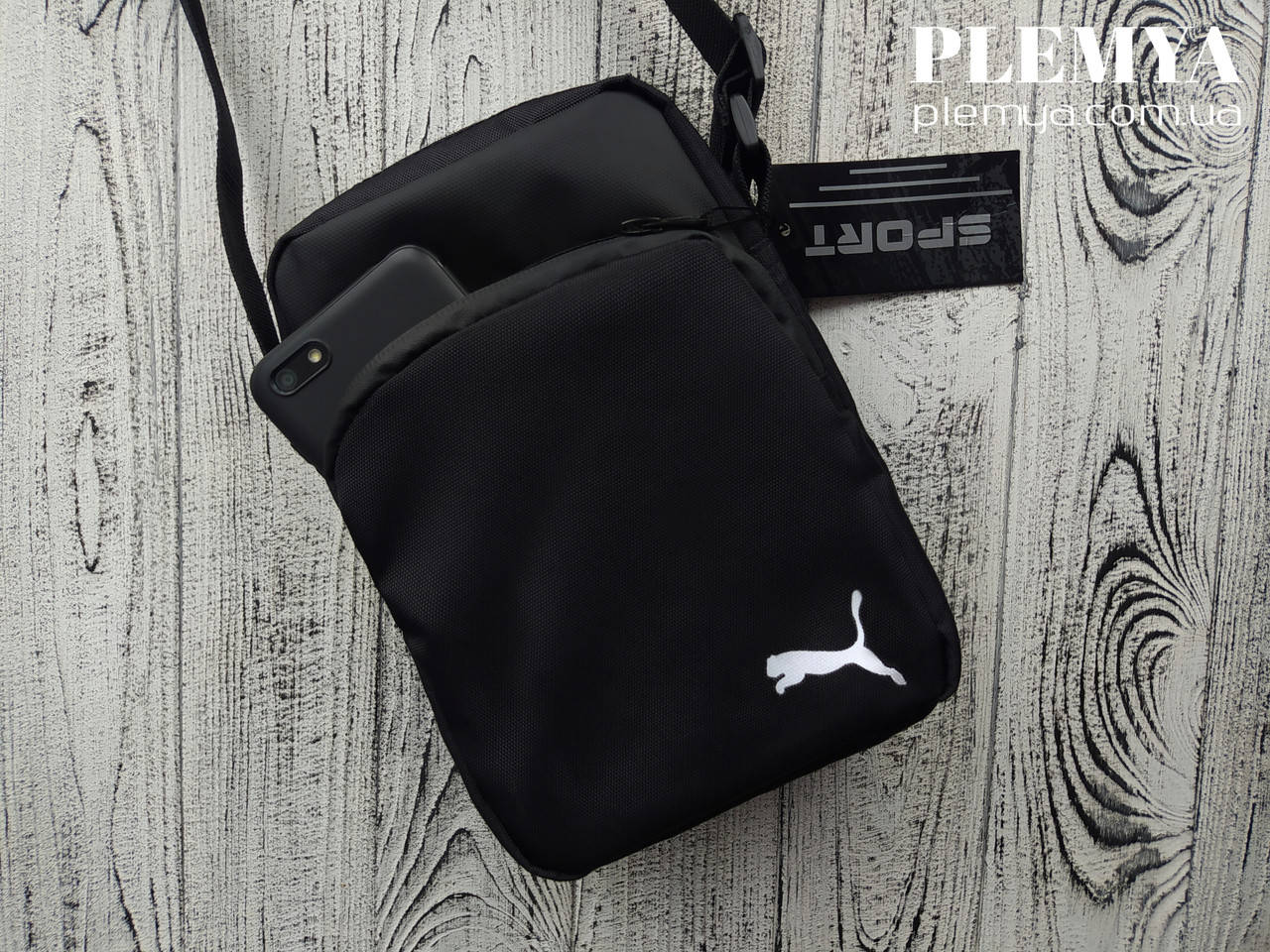 

Мужская сумка пума барсетка через плечо Puma, Черный