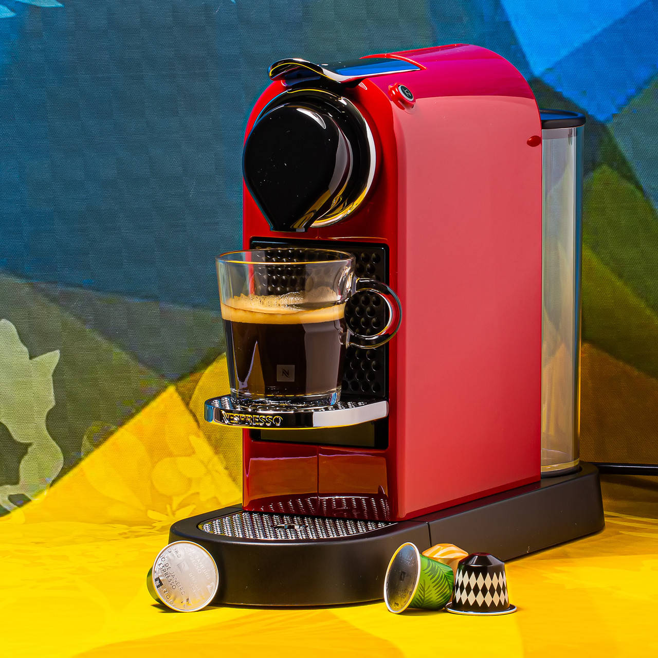 

Кофемашина капсульная Nespresso Citiz Cherry Red