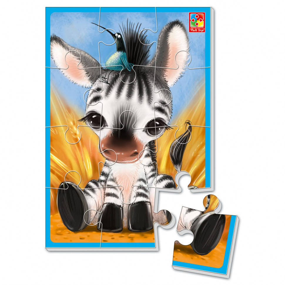 

Мягкие пазлы А5 "Зебрик" VT1103-58 (рус), Land of Toys