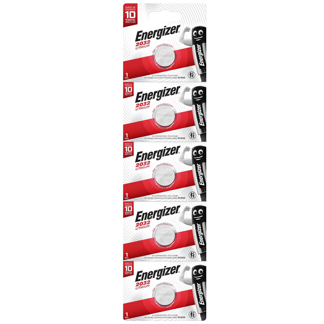 

Батарейка литиевая Energizer CR2032 Lithium 3V дисковая таблетка (блистер)