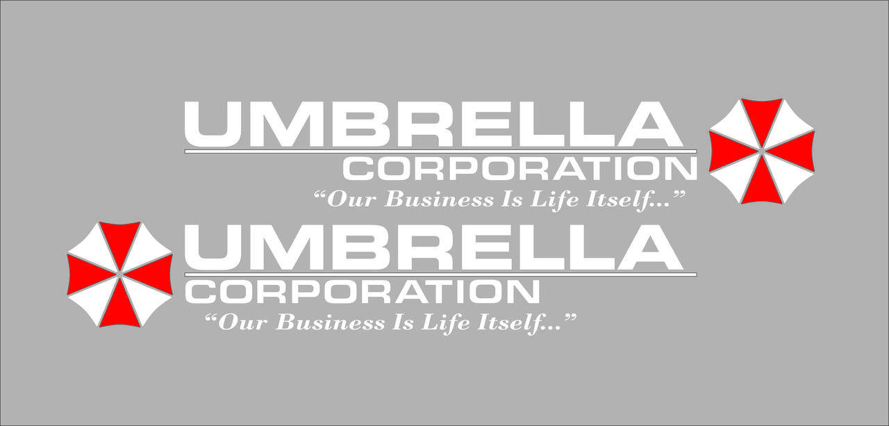 

Наклейка - UMBRELLA corporation Белая 2 штуки 37 х 6 см, Черный