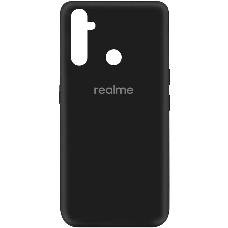 

Силиконовый чехол Silicone Cover на телефон Realme C3/ 5/ 6i / Реалми С3, Черный