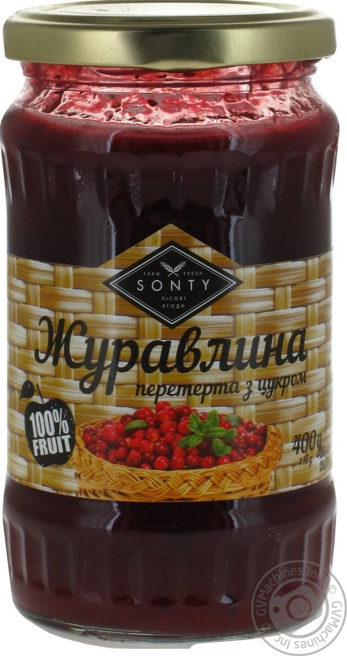 

Журавлина перетерта з цукром 400Г