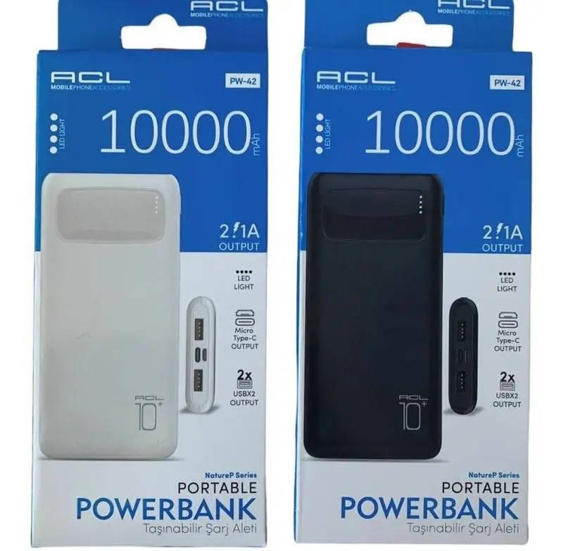 

Аккумулятор внешний Power Bank 10000 mAh ACL PW-42 Повербанк