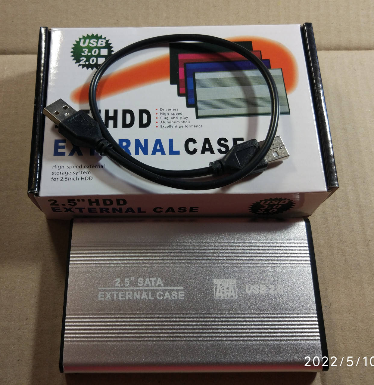 

Карман зовнішній для HDD SSD 2.5 дюймів USB 2.0 - SATA алюміній Карман внешний для 2.5 жесткого диска HDD
