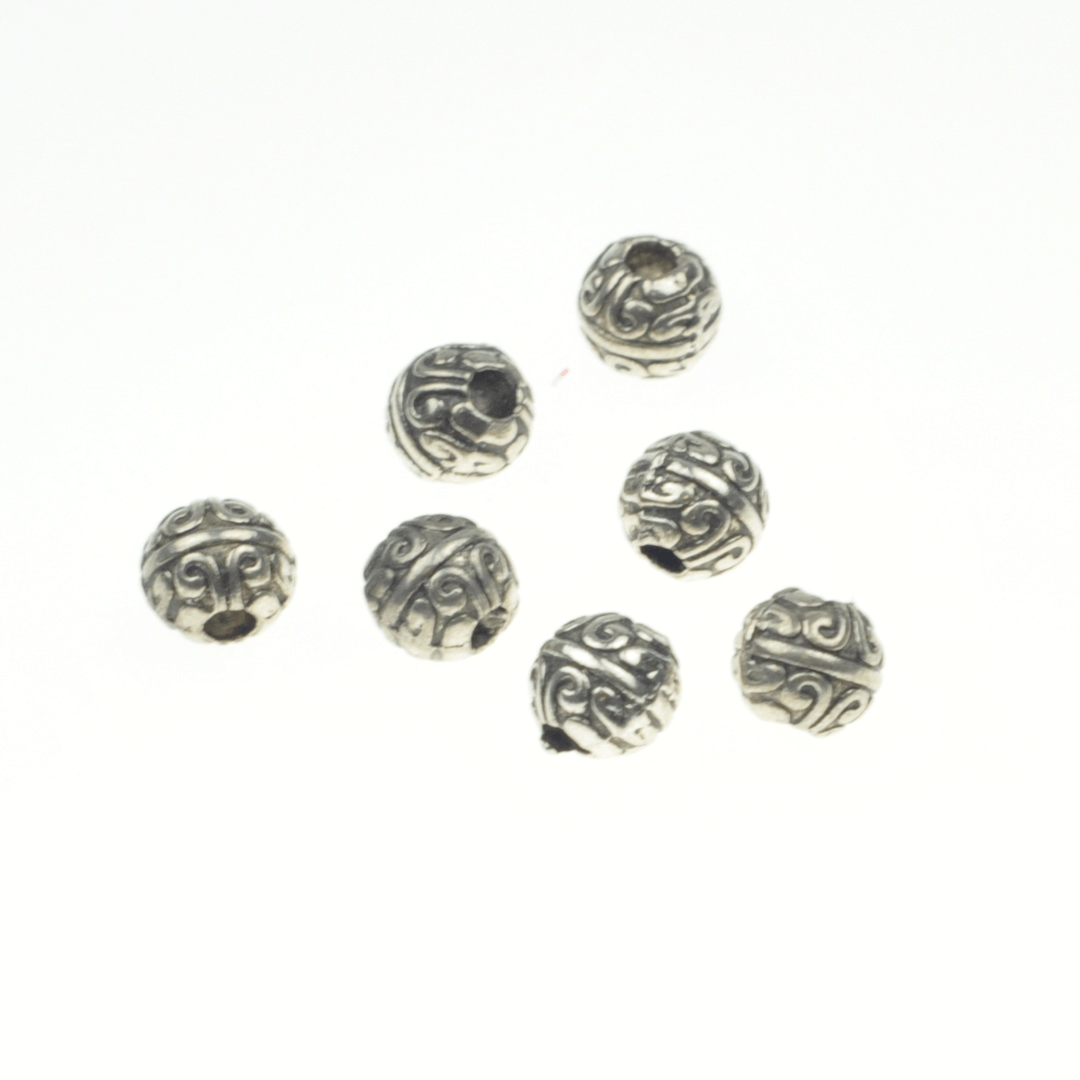 

Намистина металева, Цвет Срібний