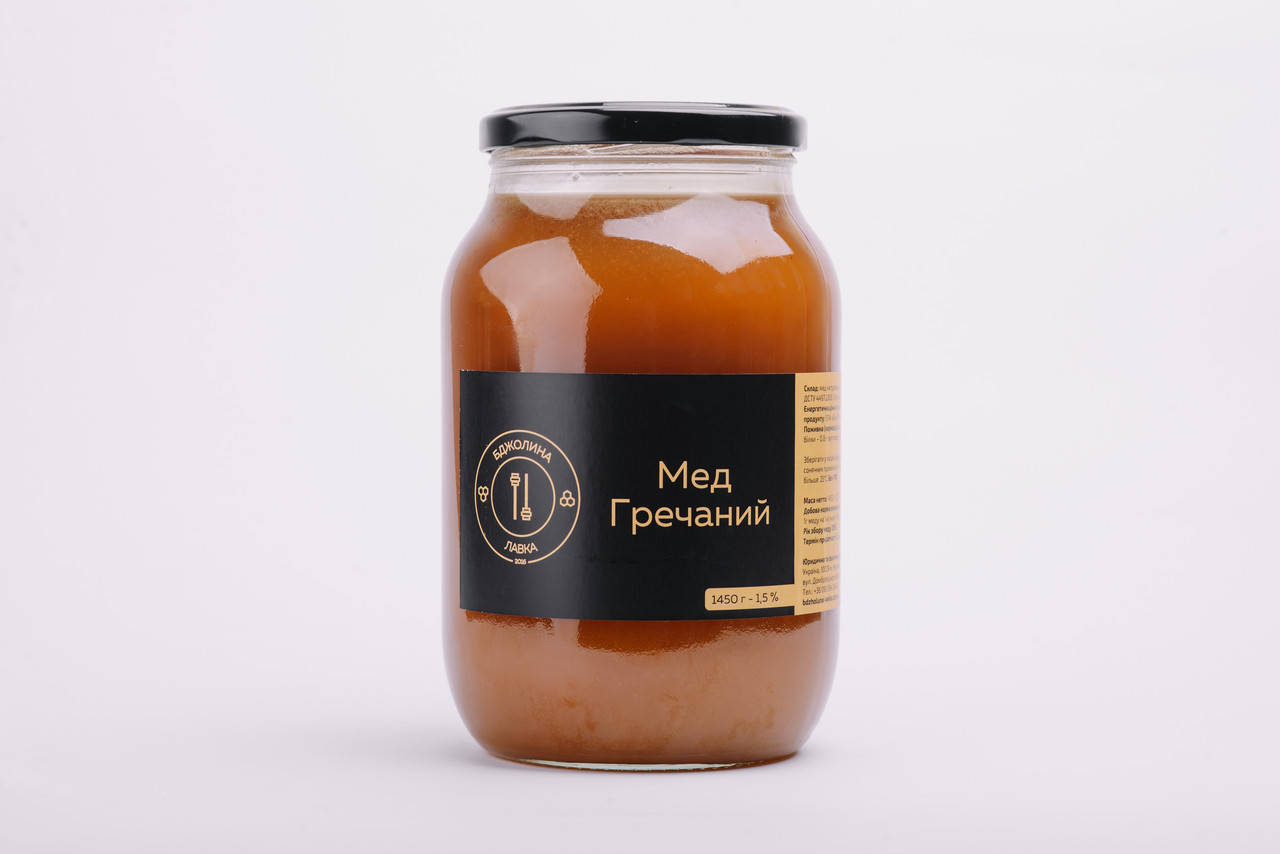 

Мед гречишный натуральный 1 л