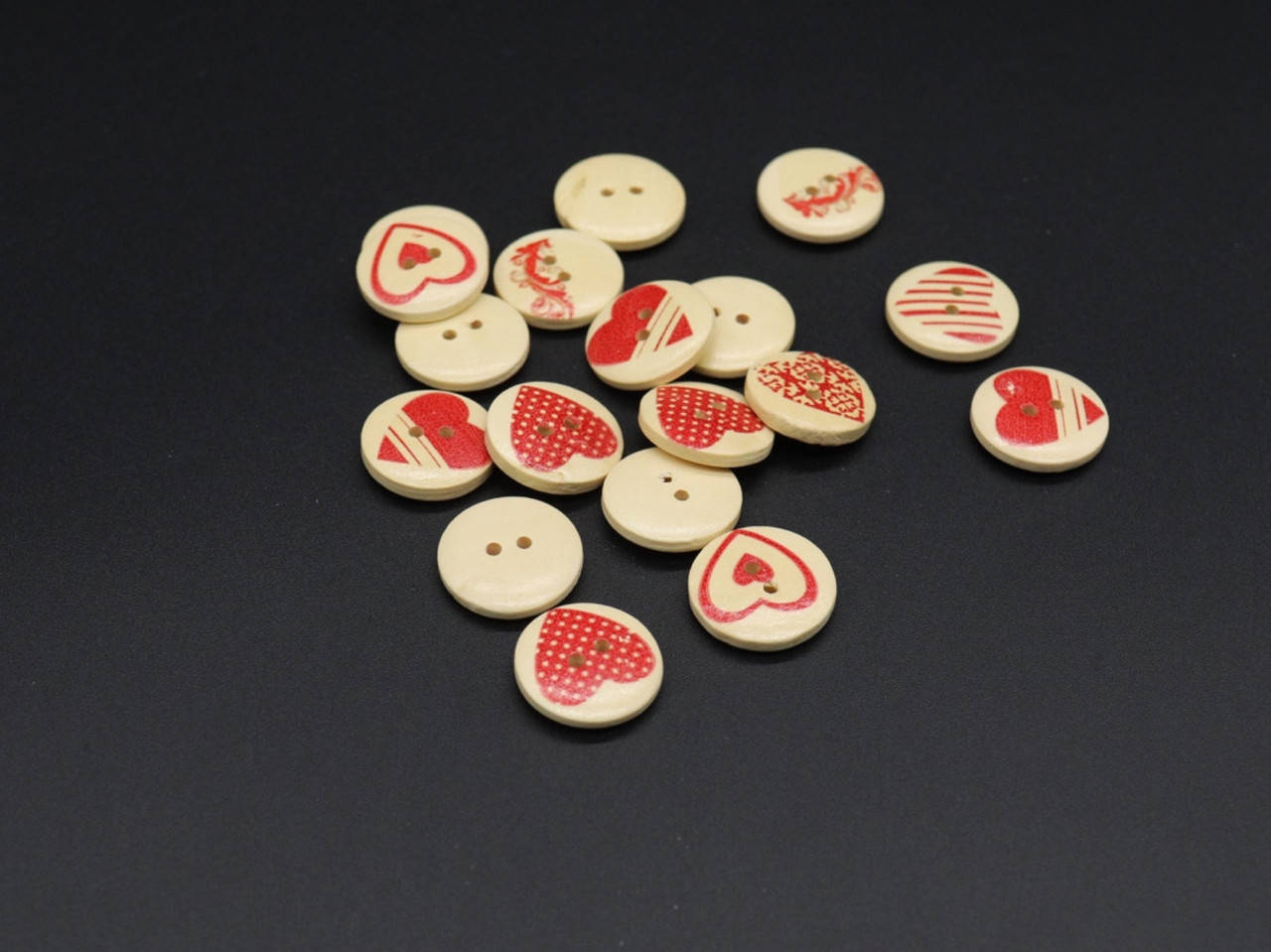 

Деревянные заготовки. Пуговицы. Цвет микс. 20мм