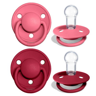 

Пустышка Bibs de Lux Coral + Ruby силикон 0 - 36 мес.