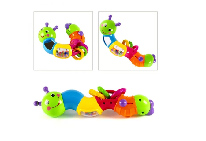 

Развивающая игра Гусеница-логика 9182/786 с прорезывателем, Разные цвета