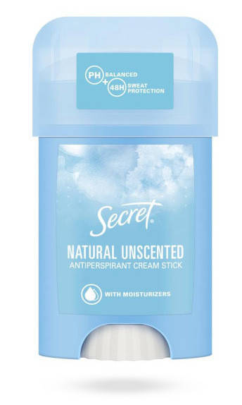 

Кремовый антиперспирант Secret Natural Unscented 40мл