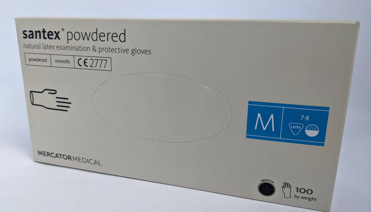 

Перчатки латексные припудренные Santex Powdered 100шт