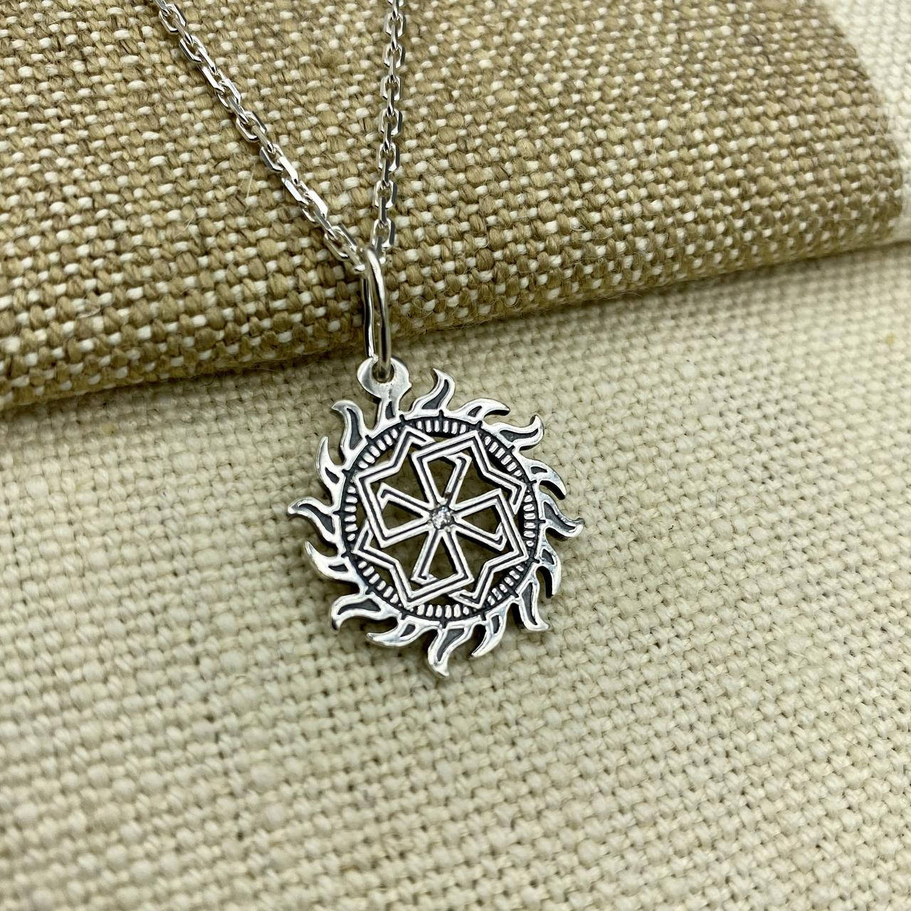 

"Молвинец в Солнце" - славянский оберег, диаметр 22см, серебро 925 пробы