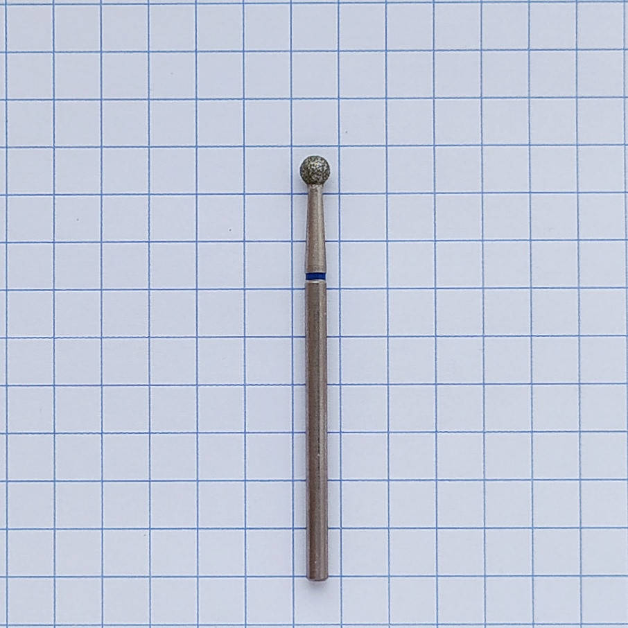 

1,2; 2,1; 3,1; 5,0 Фреза алмазная "Шар" синяя 3,1мм, Синий