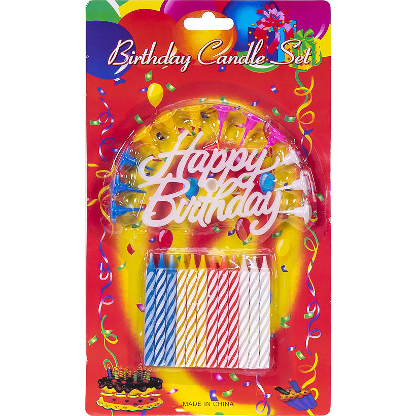 

Свечки для торта «Happy Birthday»