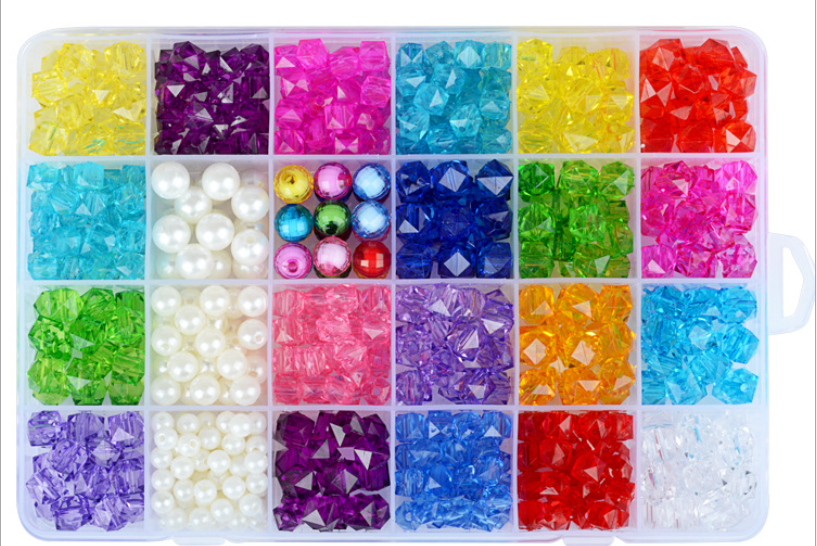 

Детский набор для творчества Beads Set Бусины бисер кристаллы (26/15) Разноцветный