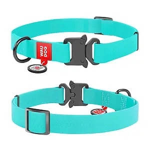 

COLLAR Ошейник для собак водостойкий WAUDOG Waterproof c QR-паспортом, светящийся, металлическая