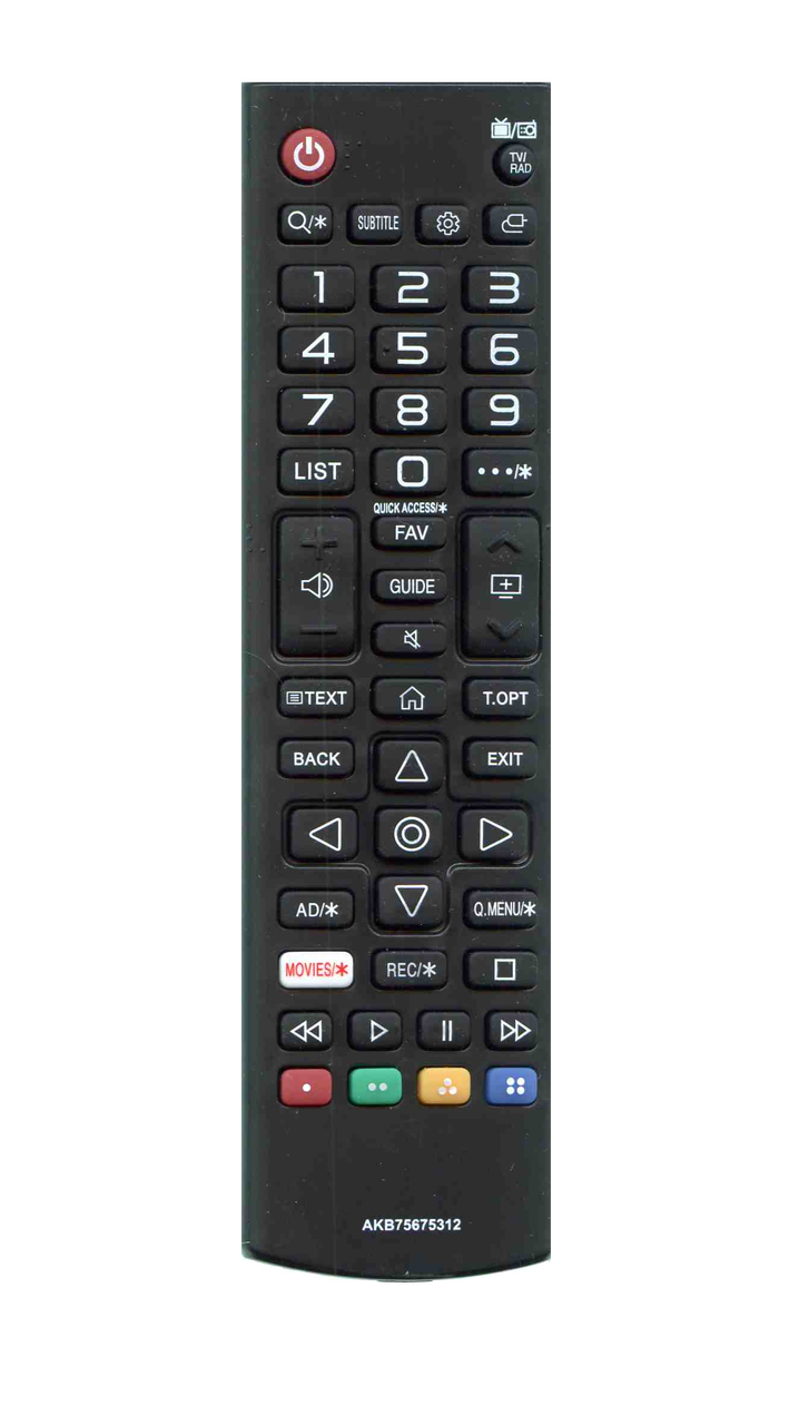 

Пульт для телевизора LG AKB75675312