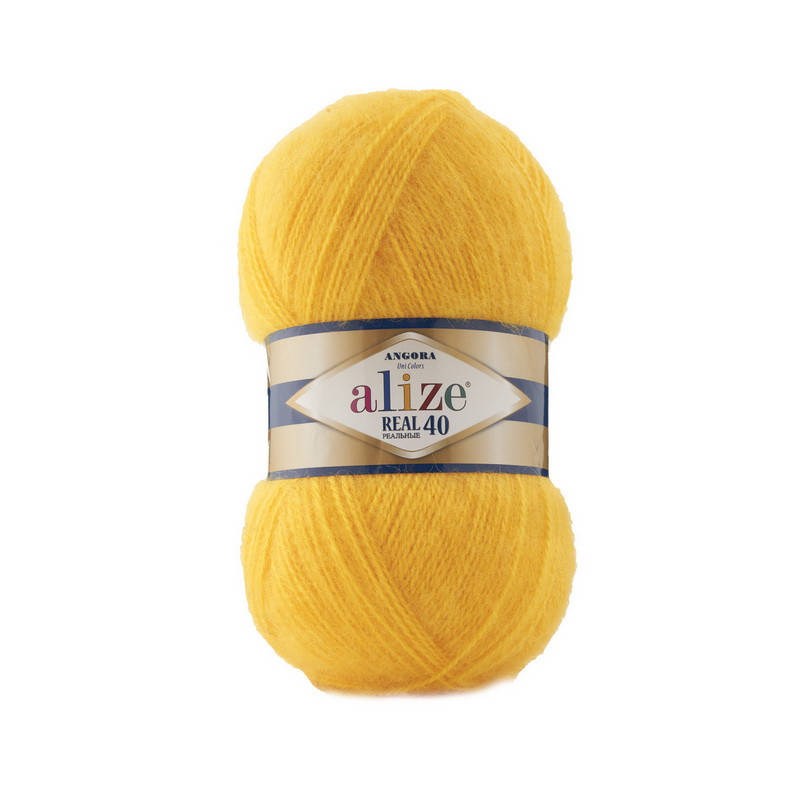 

216 Пряжа Alize Angora Real 40 желтый