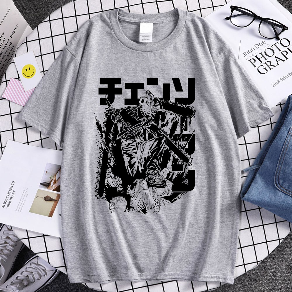 

Футболка серая LOYS Аниме Харадзюку