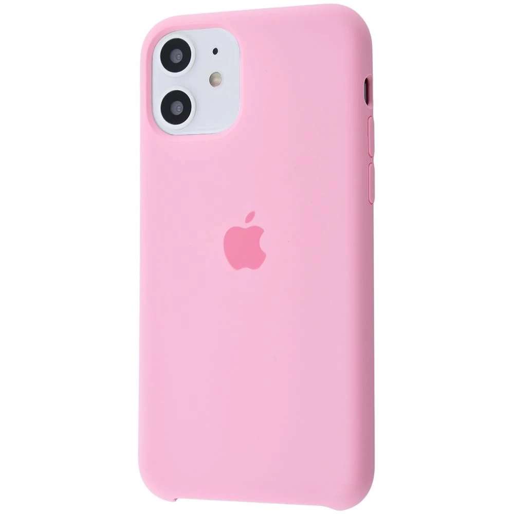 

Силиконовый Чехол Накладка Silicone Case для iPhone 11 Light Pink, Розовый
