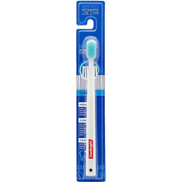 

Зубная щетка CoolBright Save&Care Medium