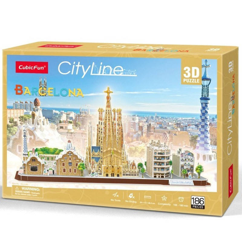 

3D пазл CubicFun CityLine Барселона (MC256h)