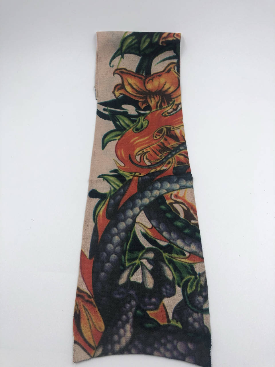 

Тату рукава (для вело пробега, защита от солнца, рок - стиль). Поддельная татуировка. Дракон